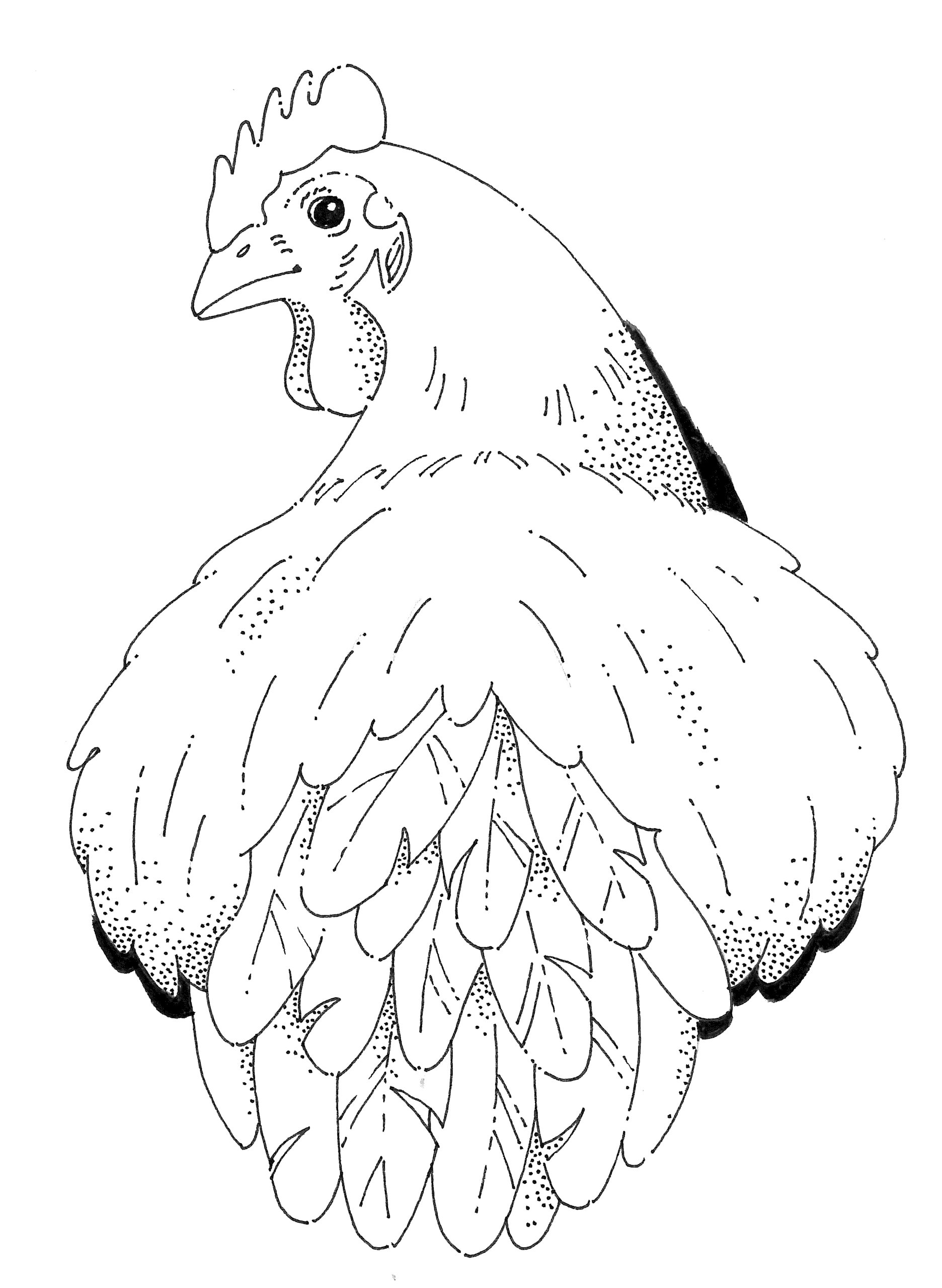 26_Ausmalhuhn